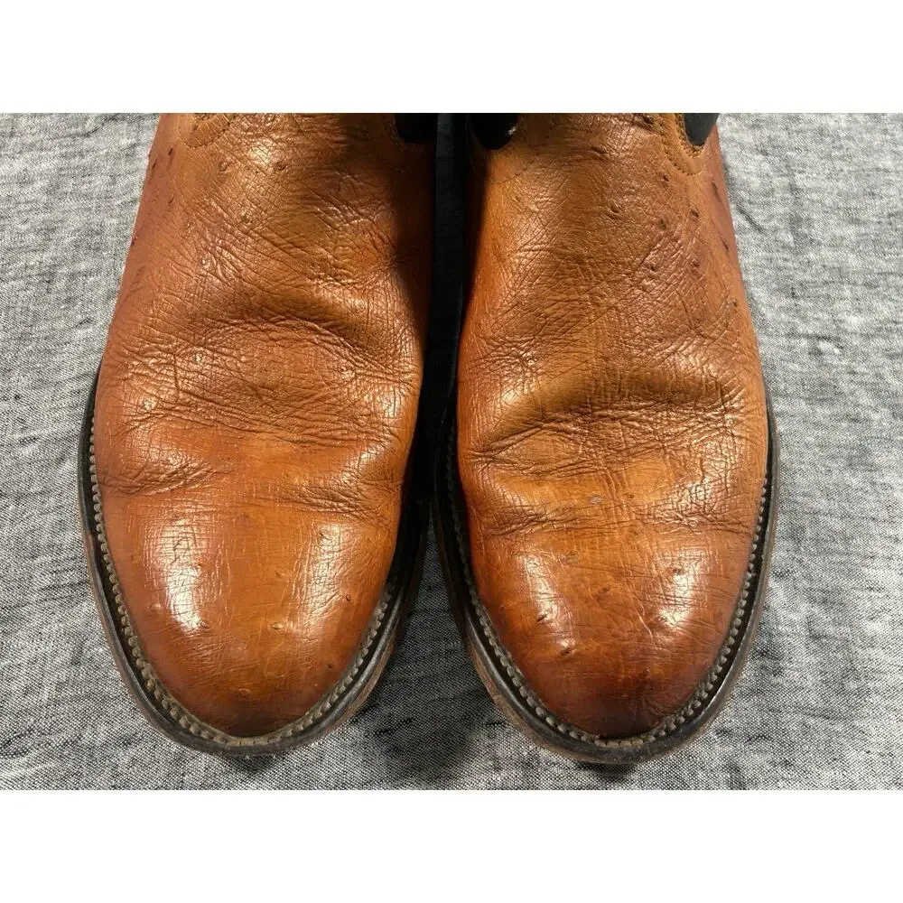 Lucchese Sunset Exotic Cowboy Boots Mens 11.5 2E Leather Western Made in USA